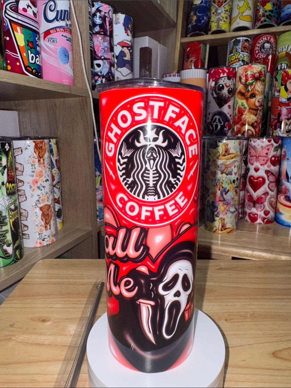 20oz Ghostface Tumbler